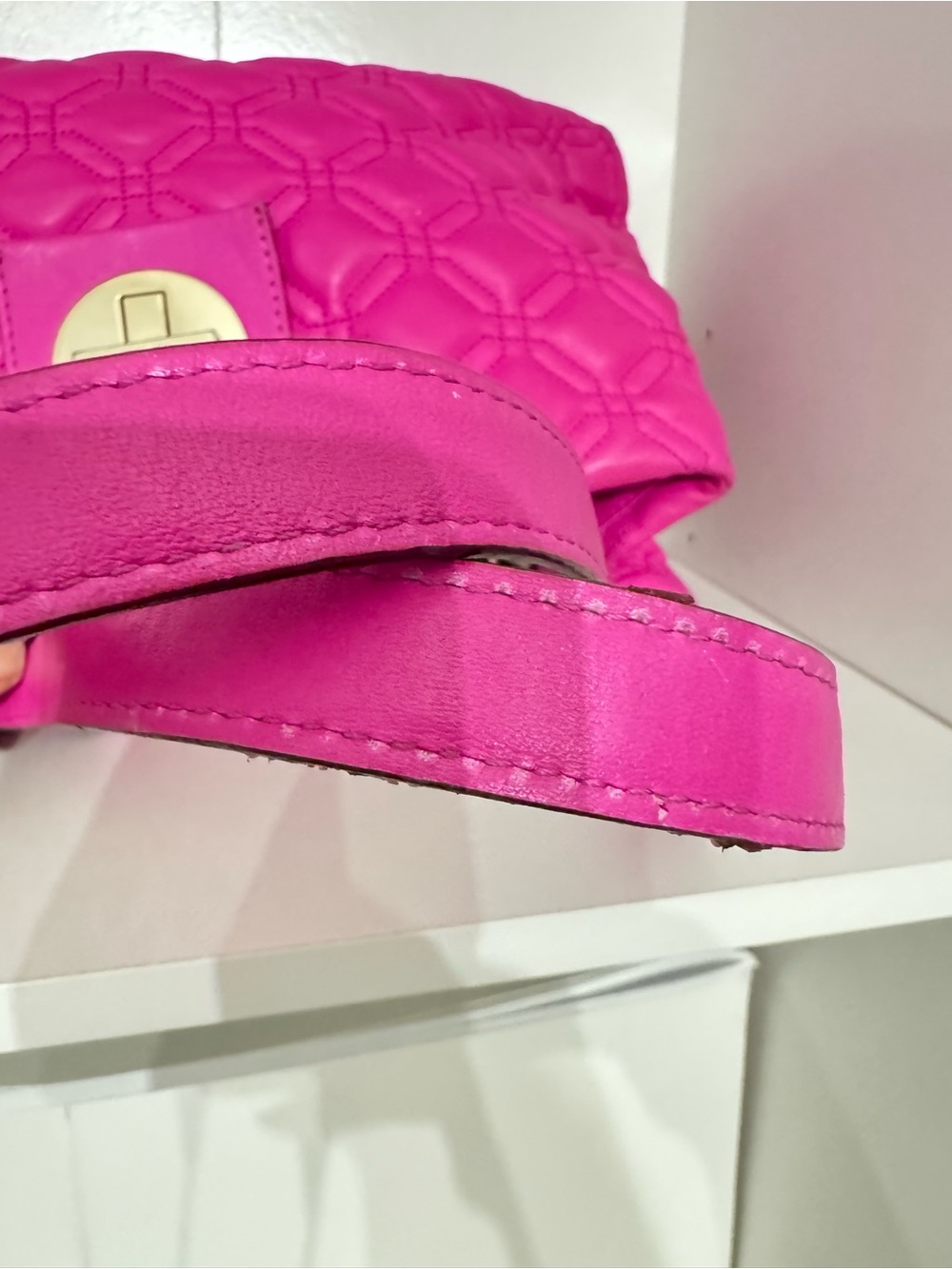 Kate Spade Pink Quilted Shoulder Bag - Picture 6 of 11